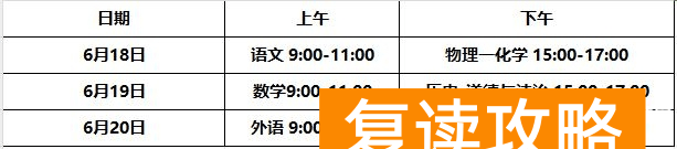 2024湖南统一中考笔试时间